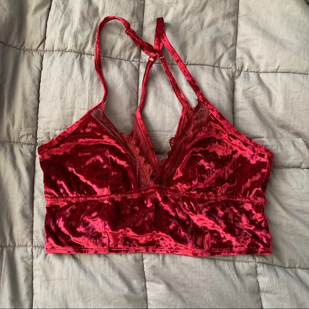 Aerie velour bralette